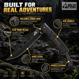 PISAU 3Cr13MoV Two-Hand Folding Outdoor Knife – 32.5cm
