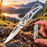 PISAU 3Cr13MoV Mini Manual Folding Keyring Knife – 6cm Blade