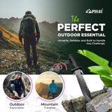 PISAU 420 Stainless Steel Fixed Blade Outdoor Knife with Nylon Sheath – 30.2cm