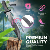 PISAU 420 Stainless Steel Fixed Blade Outdoor Knife with Nylon Sheath – 30.2cm