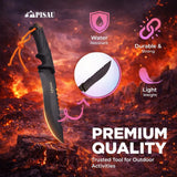 Fixed Blade Outdoor Knife with Sheath – 26cm Camping Knife for Hiking, Fishing & Outdoor Use