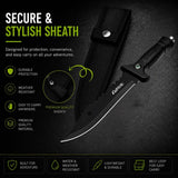Fixed knife Survival Blade with Carry Case Camping Fishing Hiking Pig Hunting