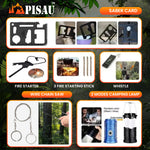 PISAU Professional Survival Kit 20 in 1 Tactical Gear for Camping Hunting Hiking