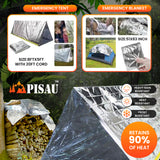 PISAU Professional Survival Kit 20 in 1 Tactical Gear for Camping Hunting Hiking