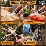 PISAU 3Cr13MoV Mini Manual Folding Keyring Knife – 6cm Blade