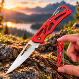 PISAU 3Cr13MoV Mini Manual Folding Keyring Knife – 6cm Blade
