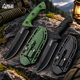 PISAU 5Cr13MoV Full-Tang Fixed Blade Outdoor Knife with Rigid Sheath – 26cm