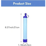 PISAU Portable Water Filter Straw Purifier Emergency  Survival Outdoor Camping