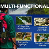 PISAU Portable Water Filter Straw Purifier Emergency  Survival Outdoor Camping