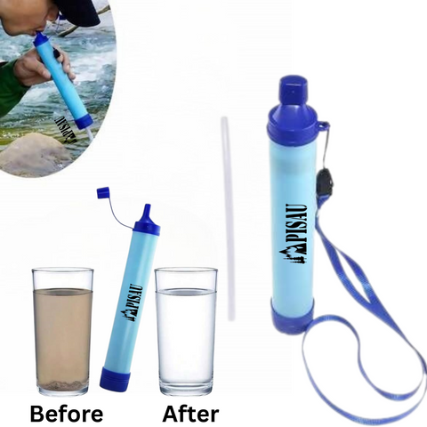 PISAU Portable Water Filter Straw Purifier Emergency  Survival Outdoor Camping