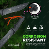 Outdoor Duty Fixed Blade Knife with Non-slip Handle and Nylon Sheath EDC Camping