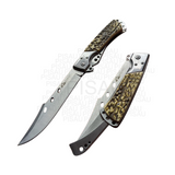 Outdoor Survival Straight Knife Hunting Hiking Pocket Tool Blade Camping folding