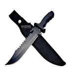 PISAU Pig Sticker Tactical Razor Bowie Hunting Knife Camping Military W/ Sheath