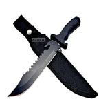 PISAU Pig Sticker Tactical Razor Bowie Hunting Knife Camping Military W/ Sheath
