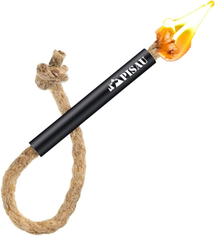 Fire Starter Survival Tool - Parrafin Wax Infused Hemp Tinder Fire Starter Tube
