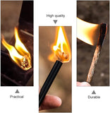 Fire Starter Survival Tool - Parrafin Wax Infused Hemp Tinder Fire Starter Tube