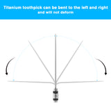2x Titanium Toothpick