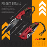 Pisau- Folding Knife with Paracord handle