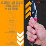 Pisau- Folding Knife with Paracord handle