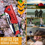 Pisau- Folding Knife with Paracord handle