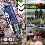 Pisau- Folding Knife with Paracord handle