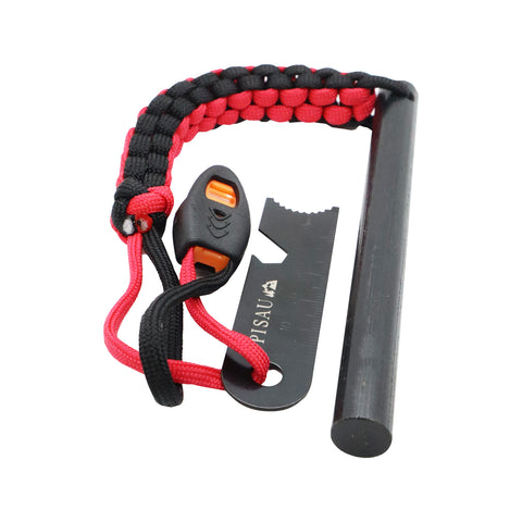 Red and Black Large Ferro Rod